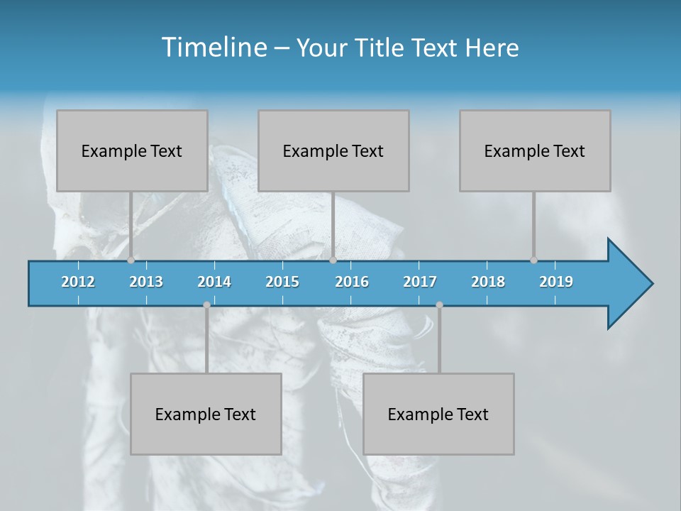 Skull Raven Depression PowerPoint Template