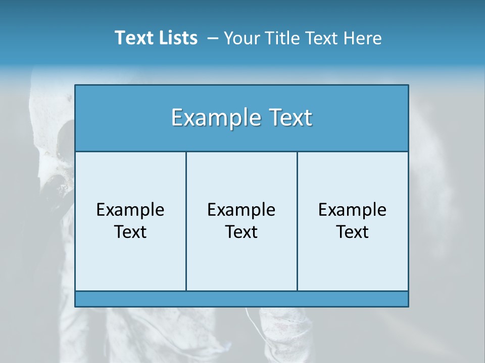 Skull Raven Depression PowerPoint Template