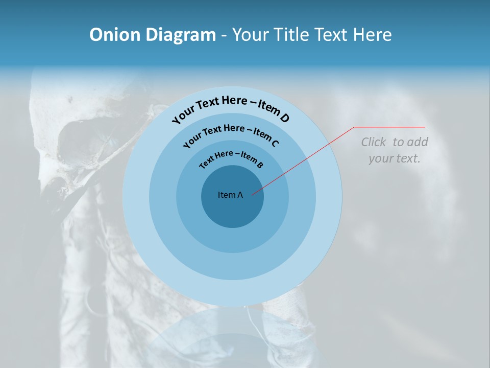 Skull Raven Depression PowerPoint Template