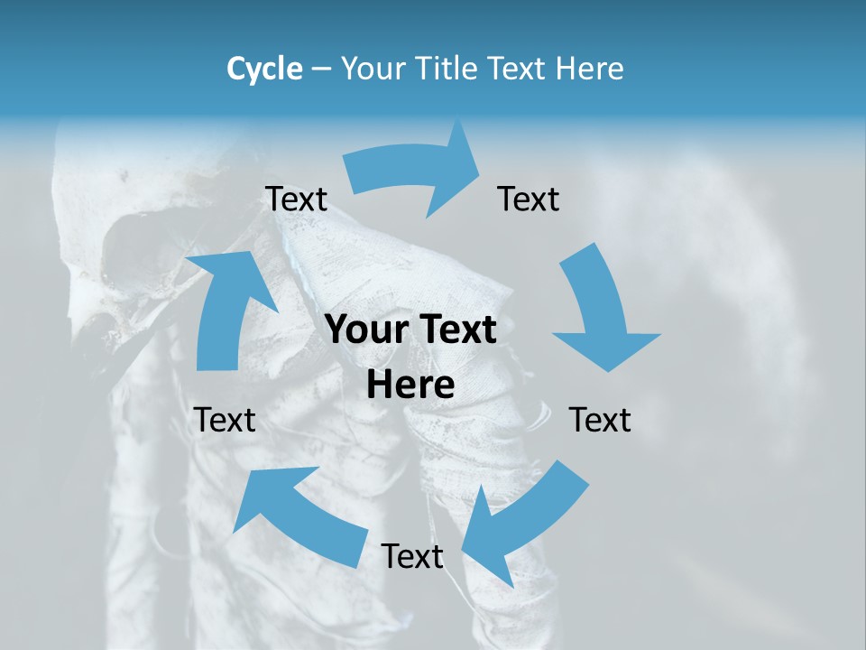 Skull Raven Depression PowerPoint Template