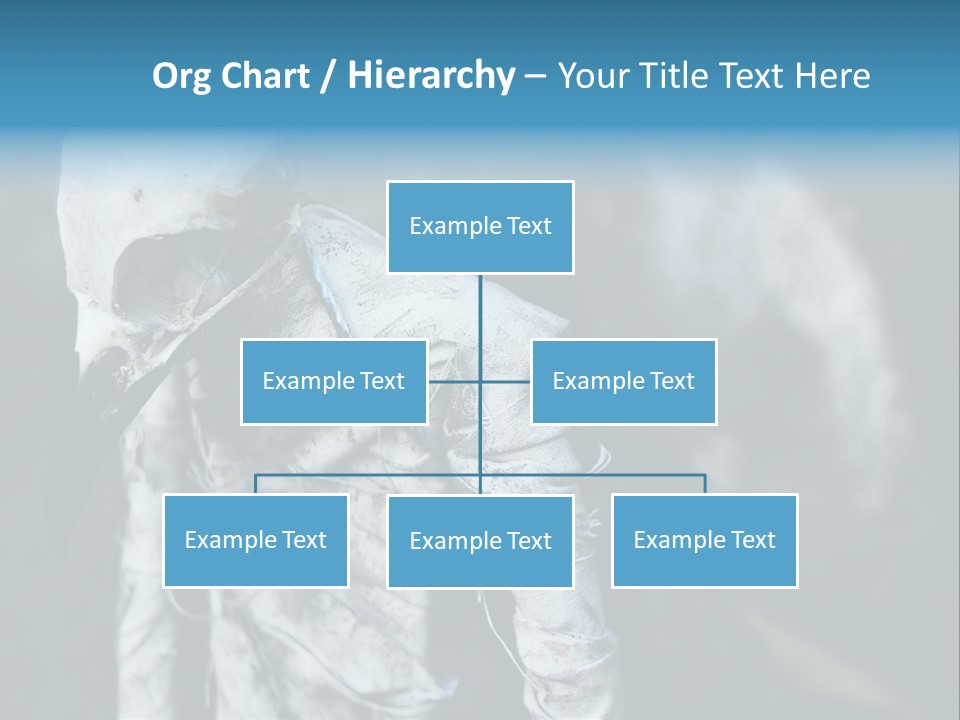 Skull Raven Depression PowerPoint Template