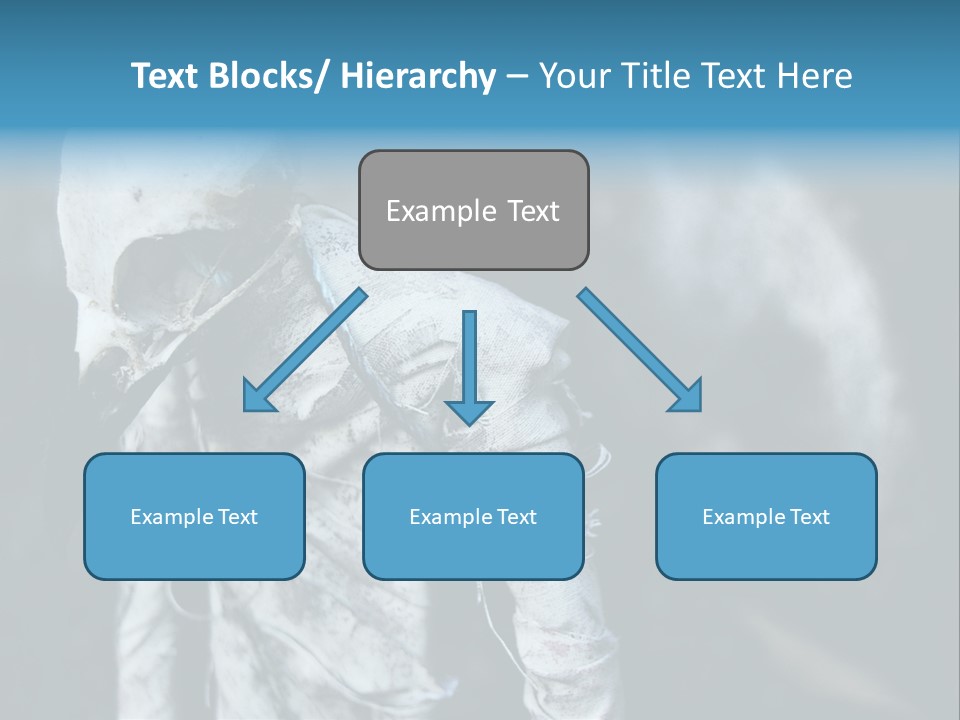 Skull Raven Depression PowerPoint Template