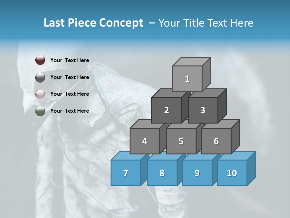 Skull Raven Depression PowerPoint Template