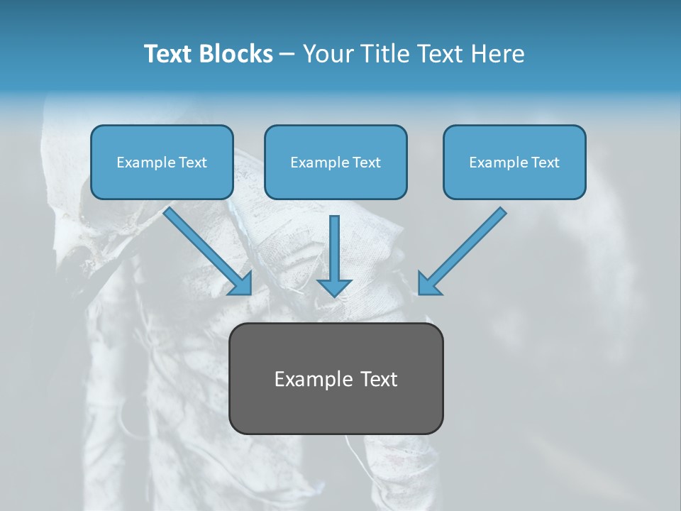 Skull Raven Depression PowerPoint Template