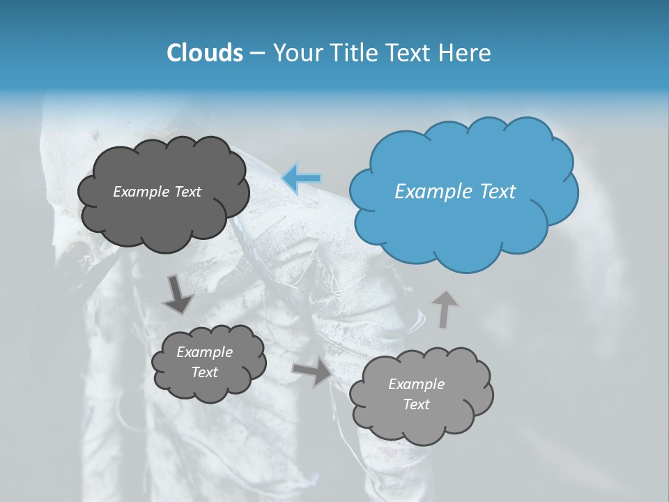 Skull Raven Depression PowerPoint Template