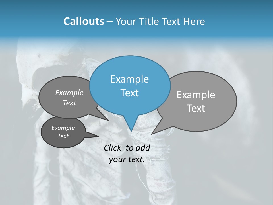 Skull Raven Depression PowerPoint Template