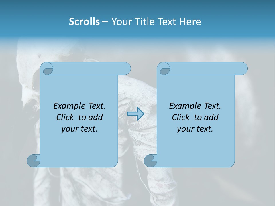 Skull Raven Depression PowerPoint Template