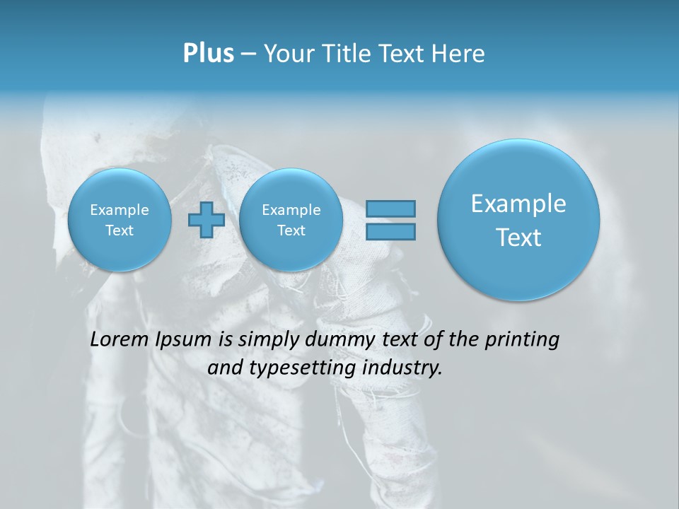 Skull Raven Depression PowerPoint Template