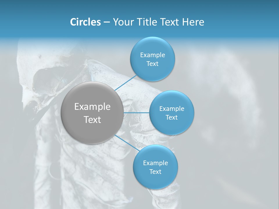 Skull Raven Depression PowerPoint Template