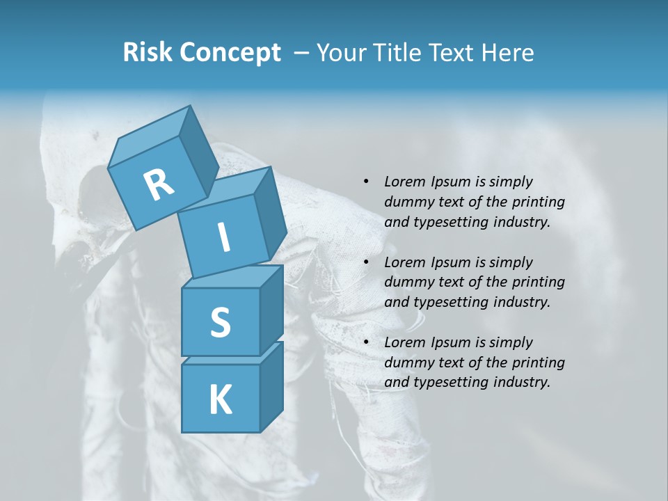 Skull Raven Depression PowerPoint Template