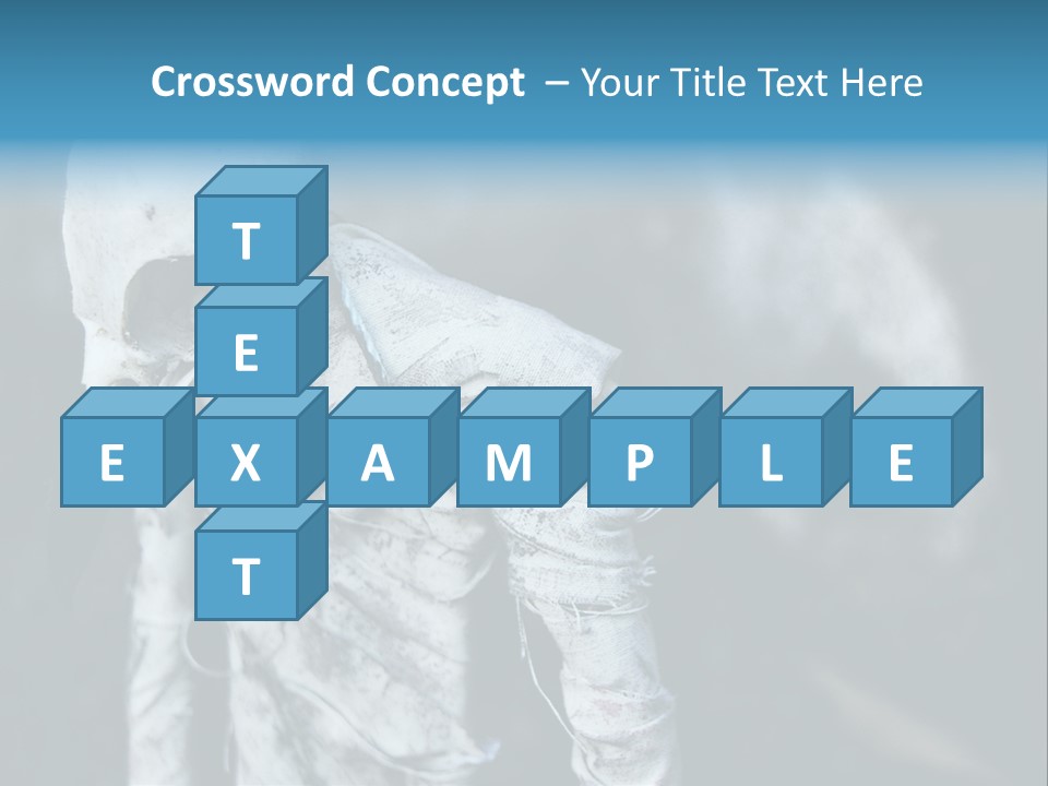 Skull Raven Depression PowerPoint Template