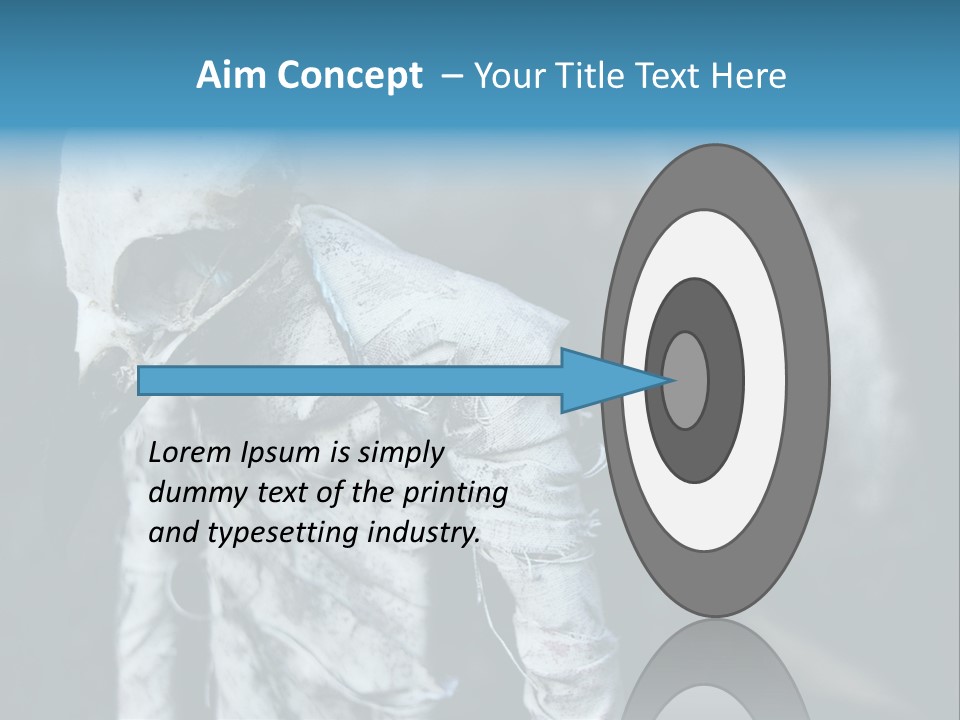 Skull Raven Depression PowerPoint Template