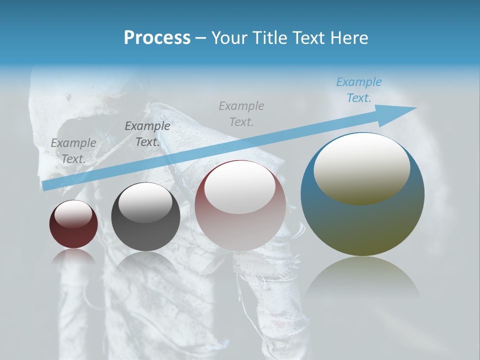 Skull Raven Depression PowerPoint Template