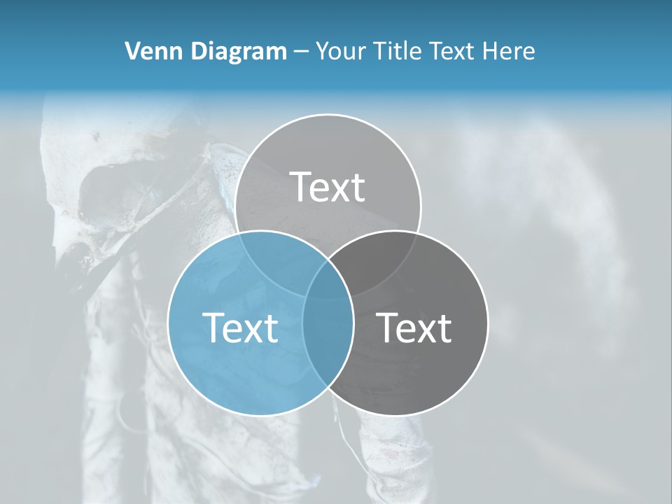 Skull Raven Depression PowerPoint Template