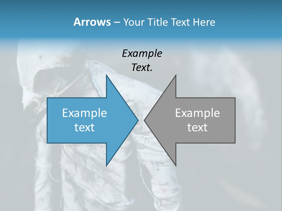 Skull Raven Depression PowerPoint Template