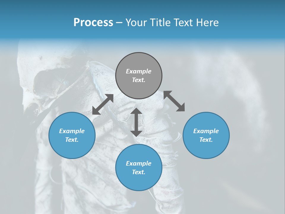 Skull Raven Depression PowerPoint Template