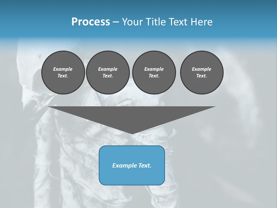 Skull Raven Depression PowerPoint Template