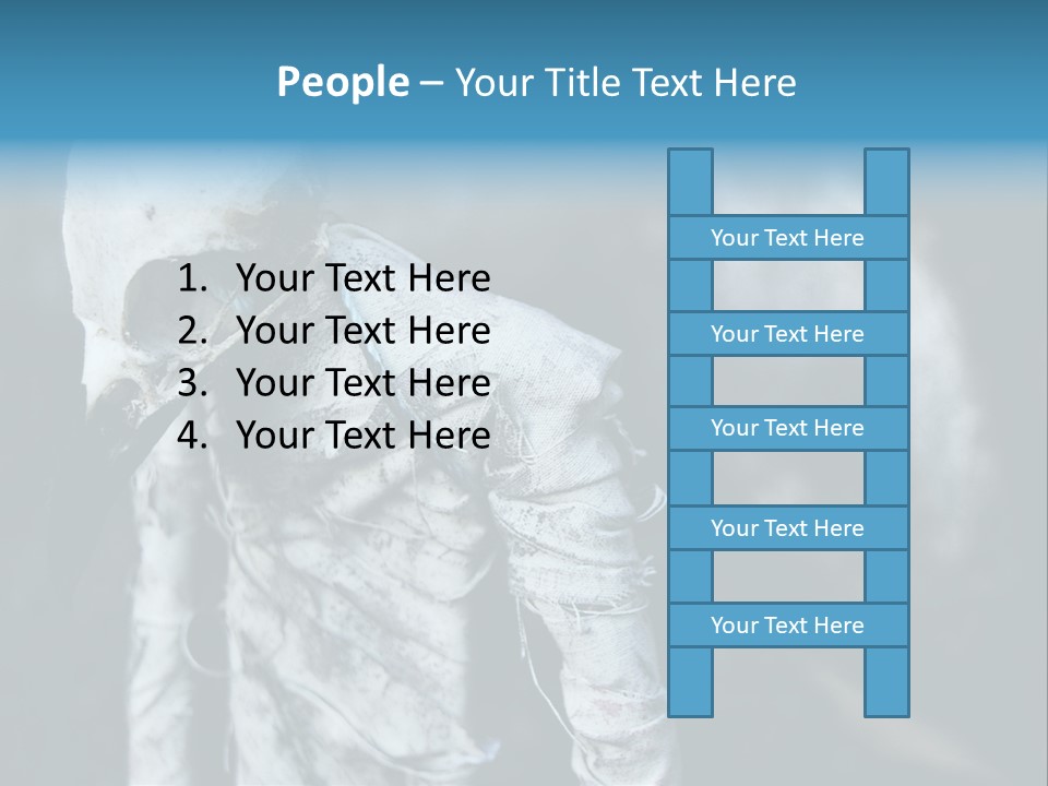 Skull Raven Depression PowerPoint Template