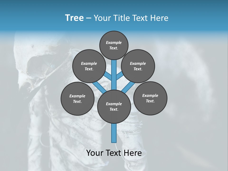 Skull Raven Depression PowerPoint Template