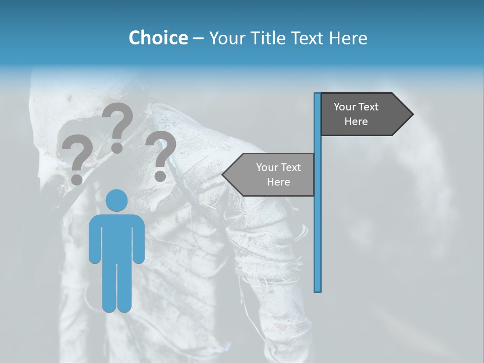 Skull Raven Depression PowerPoint Template