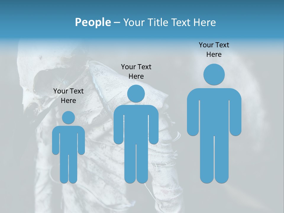 Skull Raven Depression PowerPoint Template