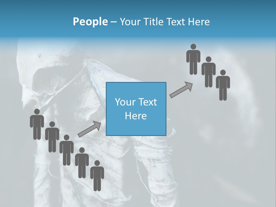 Skull Raven Depression PowerPoint Template