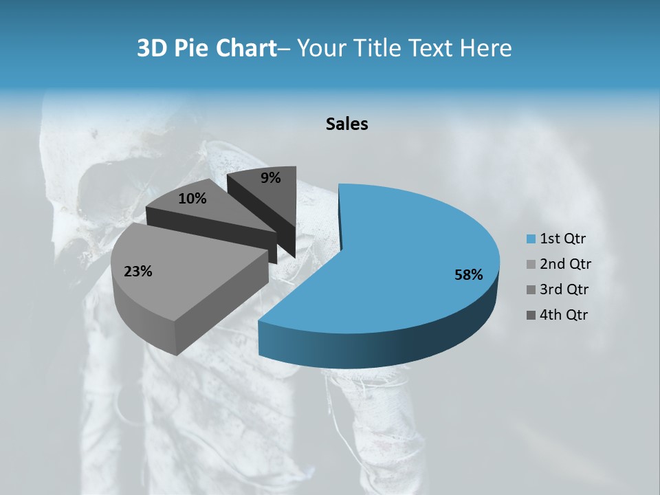 Skull Raven Depression PowerPoint Template