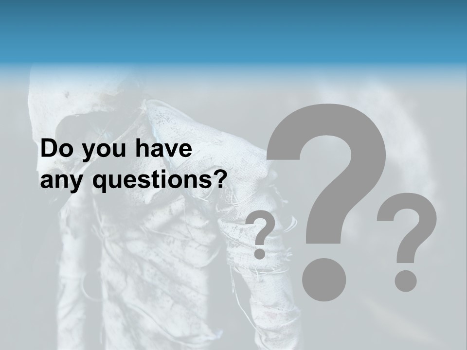 Skull Raven Depression PowerPoint Template