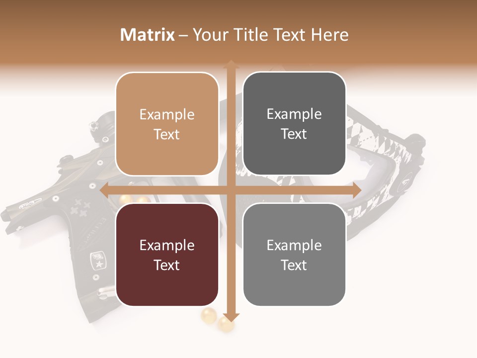 Mask Sport Paintballs PowerPoint Template
