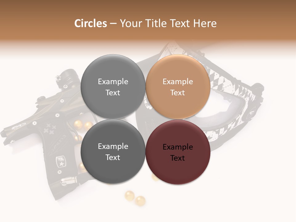 Mask Sport Paintballs PowerPoint Template