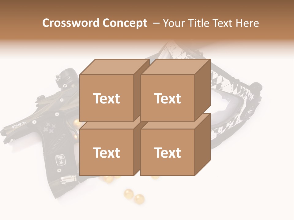 Mask Sport Paintballs PowerPoint Template