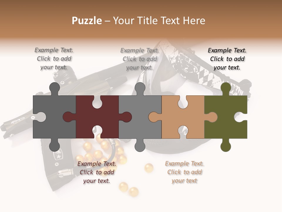 Mask Sport Paintballs PowerPoint Template