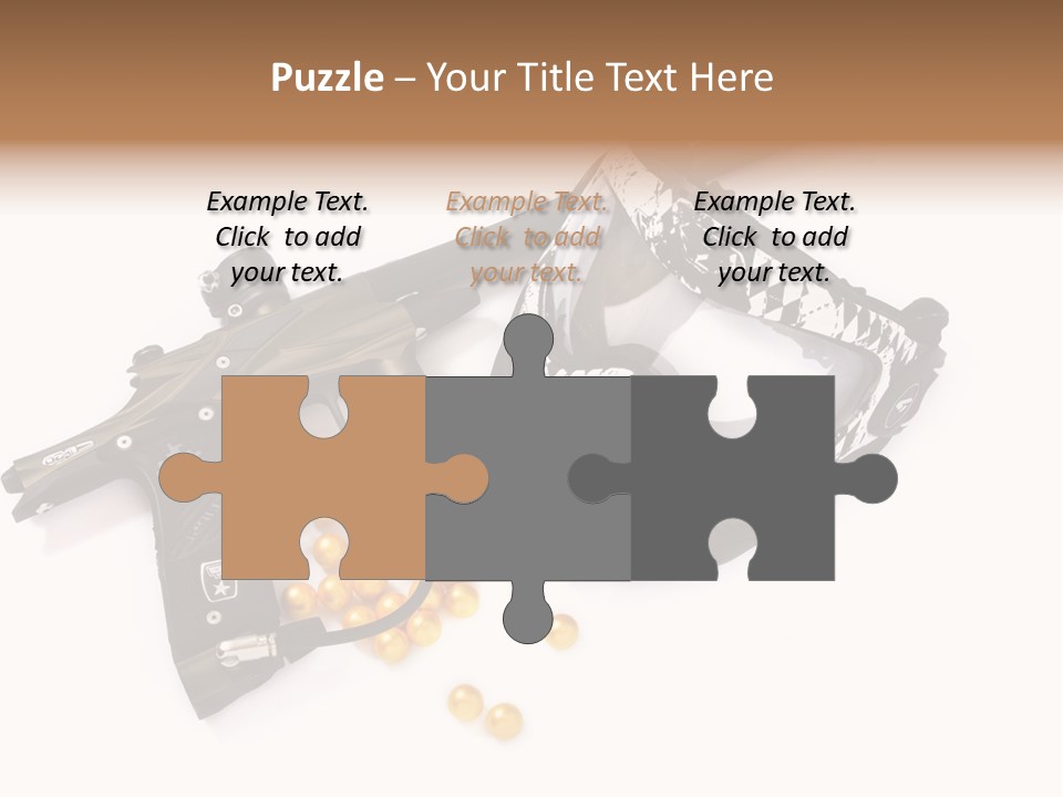 Mask Sport Paintballs PowerPoint Template