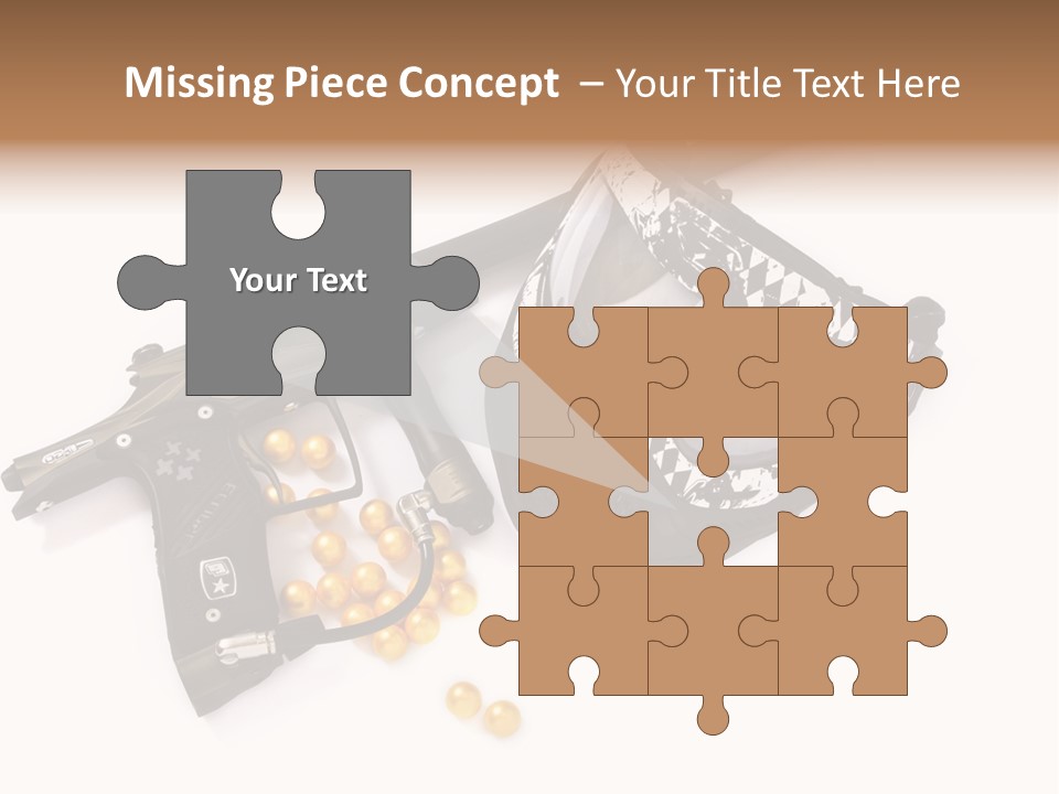 Mask Sport Paintballs PowerPoint Template