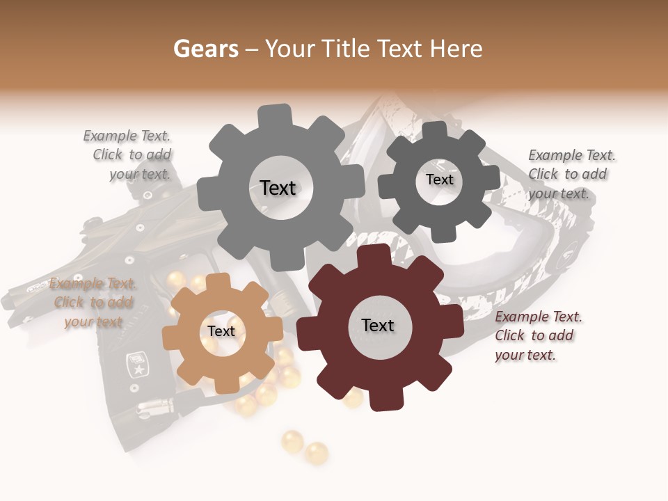 Mask Sport Paintballs PowerPoint Template