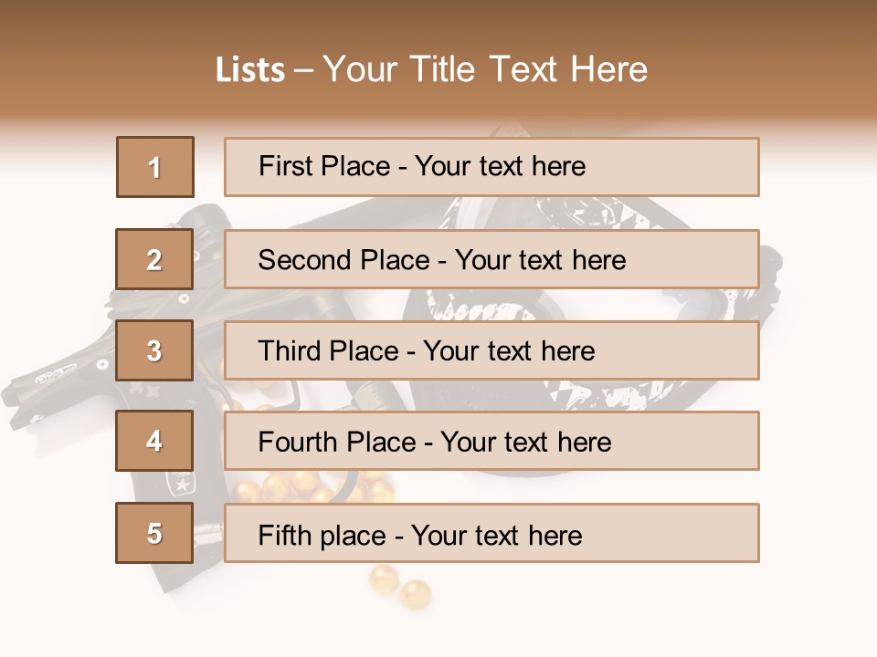 Mask Sport Paintballs PowerPoint Template