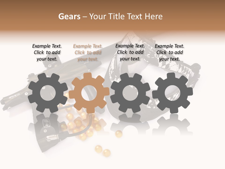 Mask Sport Paintballs PowerPoint Template