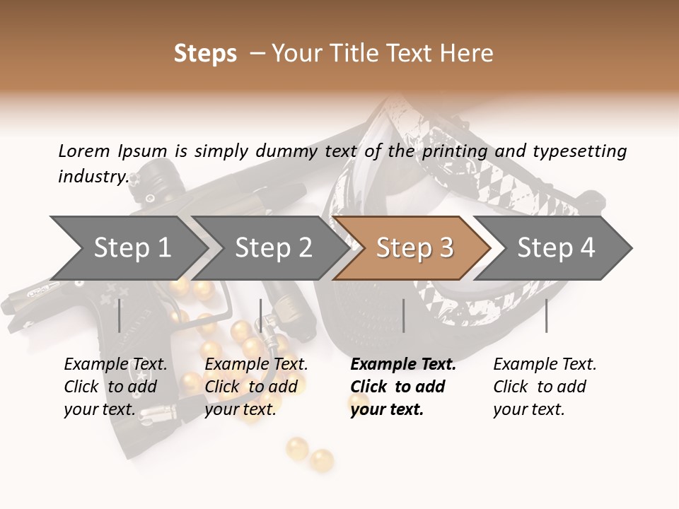 Mask Sport Paintballs PowerPoint Template