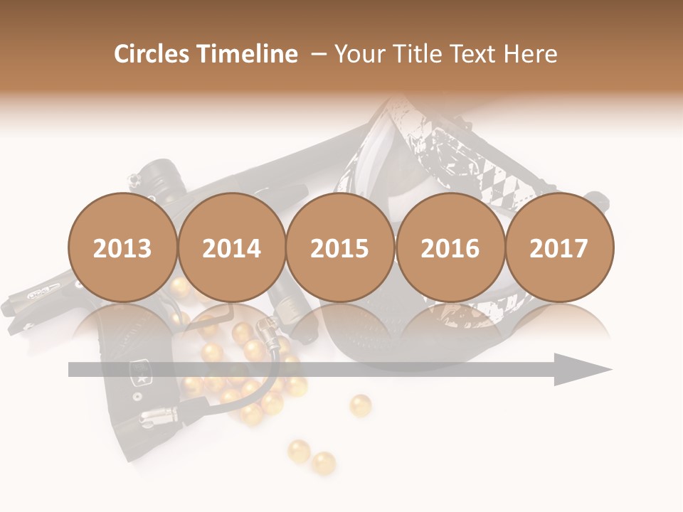 Mask Sport Paintballs PowerPoint Template