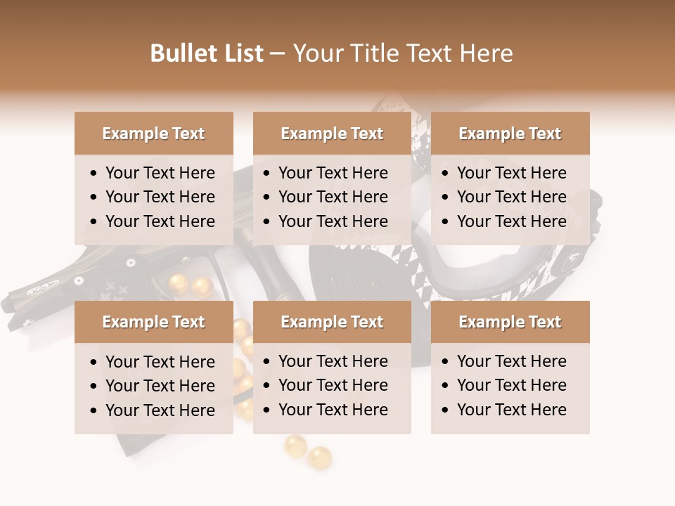 Mask Sport Paintballs PowerPoint Template