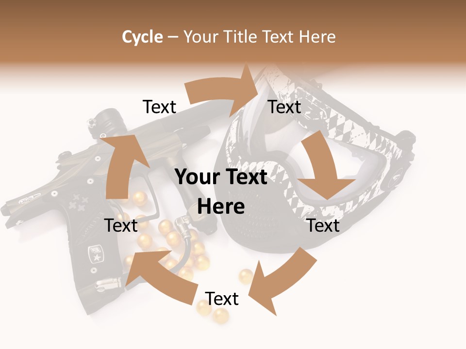 Mask Sport Paintballs PowerPoint Template