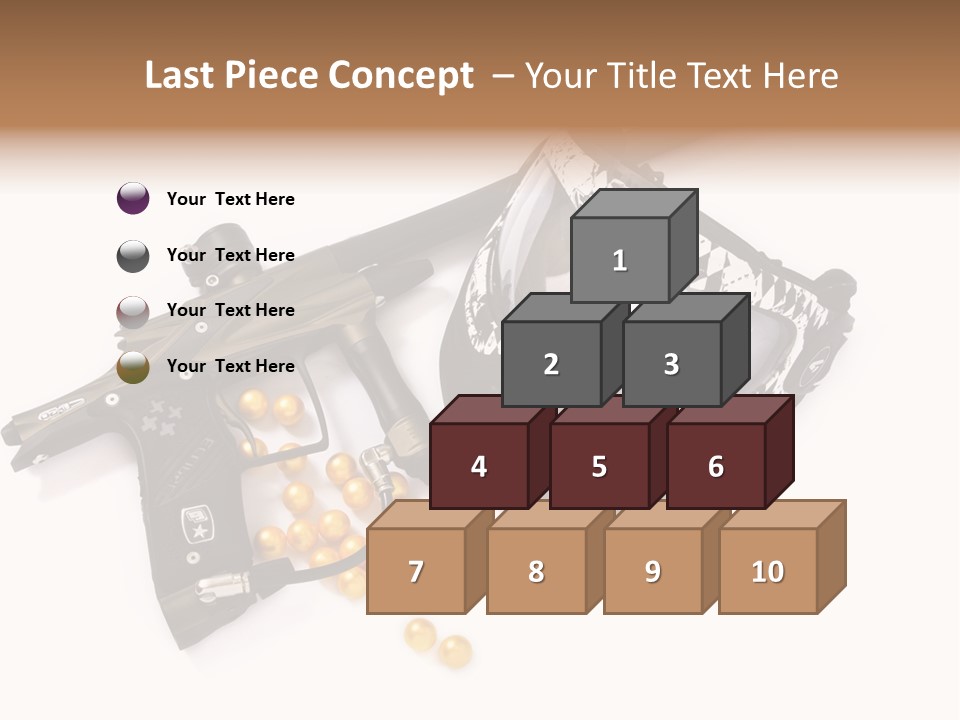 Mask Sport Paintballs PowerPoint Template