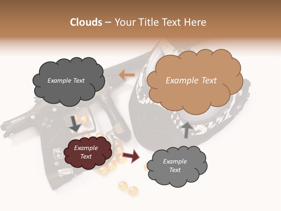 Mask Sport Paintballs PowerPoint Template