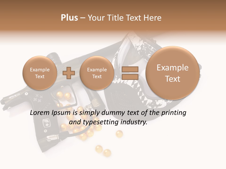 Mask Sport Paintballs PowerPoint Template