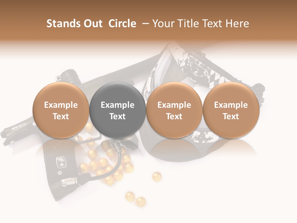 Mask Sport Paintballs PowerPoint Template