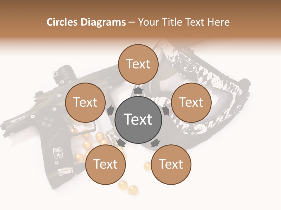 Mask Sport Paintballs PowerPoint Template