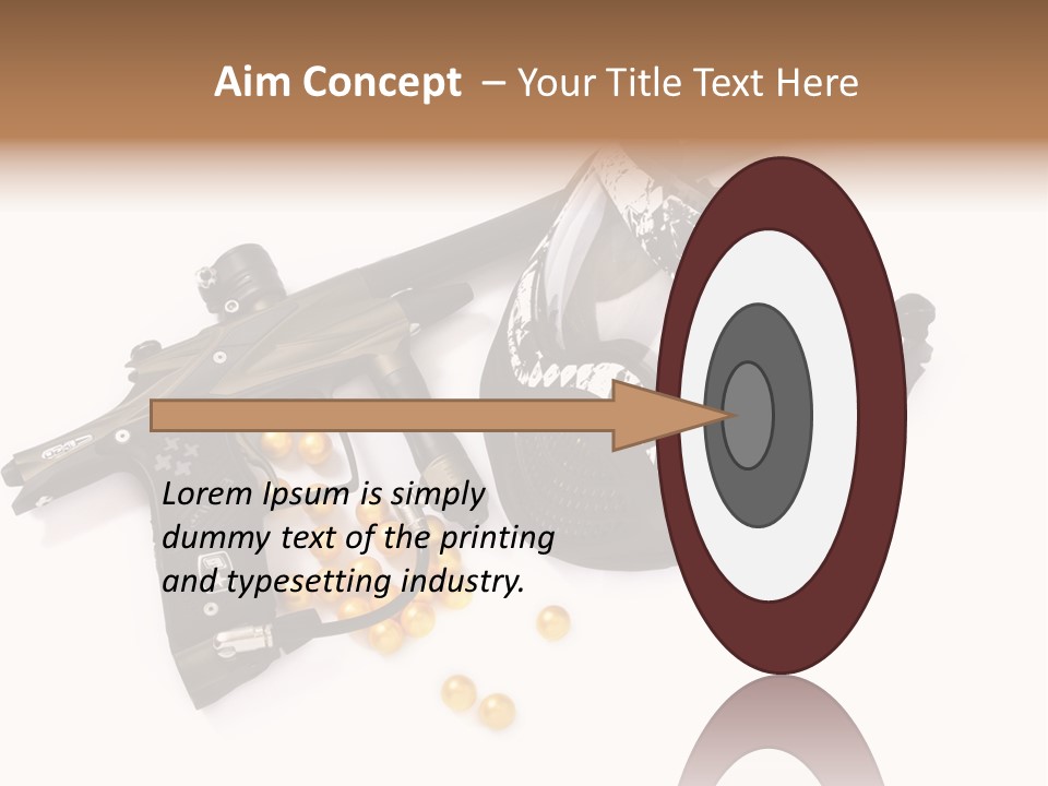 Mask Sport Paintballs PowerPoint Template