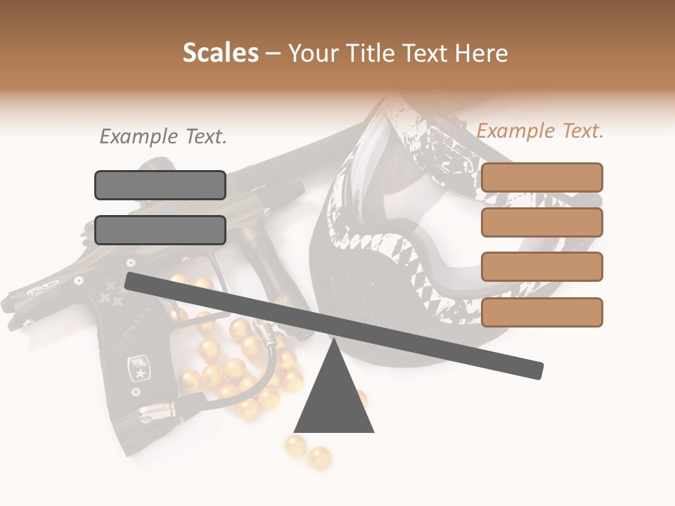 Mask Sport Paintballs PowerPoint Template