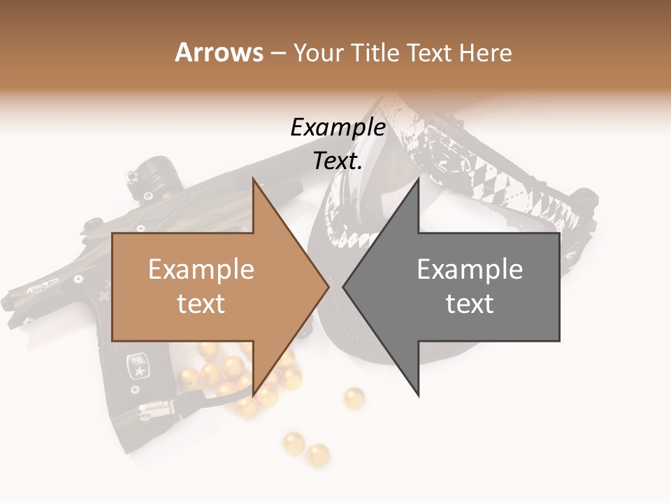 Mask Sport Paintballs PowerPoint Template