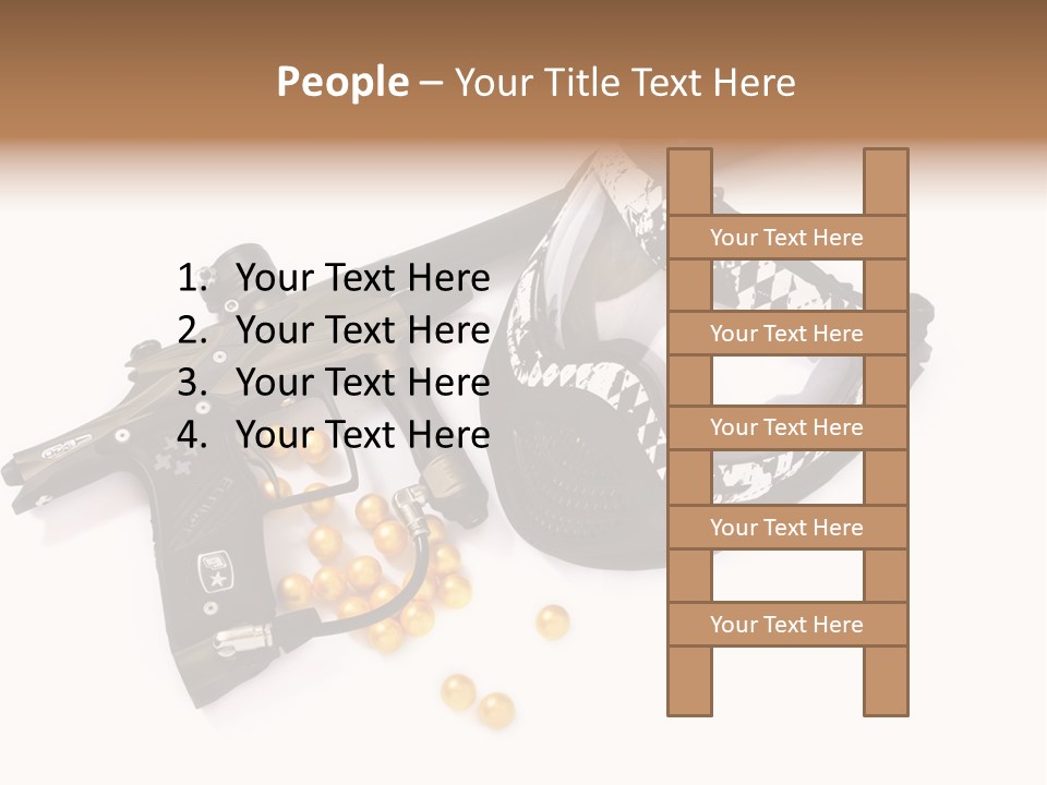 Mask Sport Paintballs PowerPoint Template